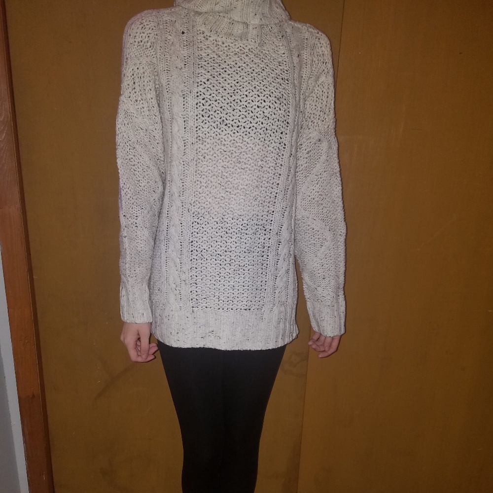White Turtleneck Sweater
